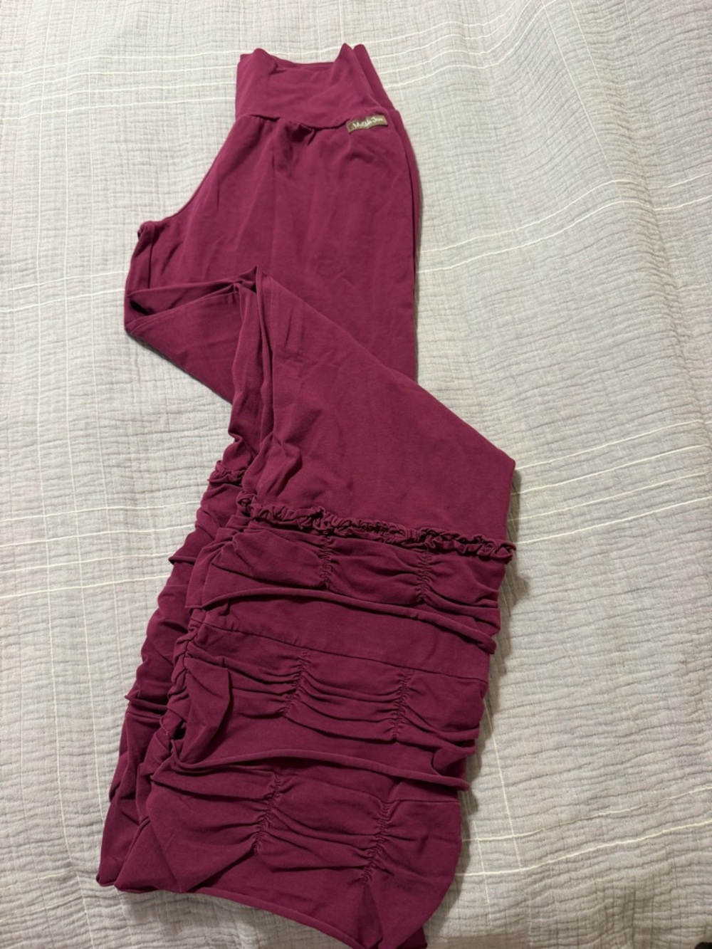 Matilda Jane Paint by Numbers Paint Brush Finn Pant Maroon Size Medium